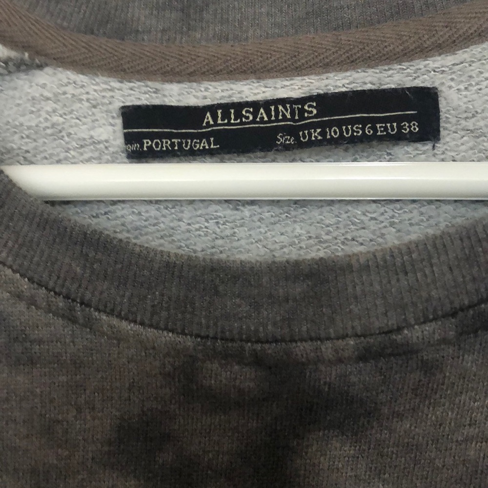 All Saints short sleeve Leopard Sweat Sz 6